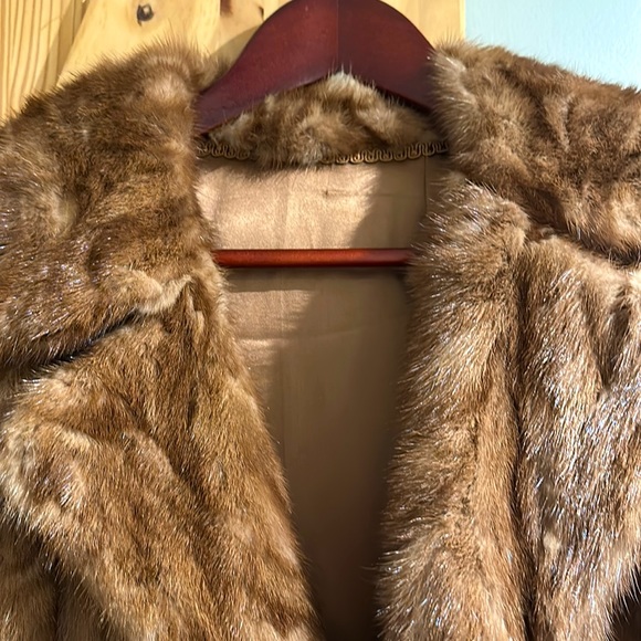 Brown Fur Coat - Picture 3 of 3